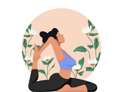 Yoga 01 illustration illustrator meditation pastel yoga