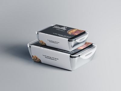 Amalie s Food Container Mockup with Label branding design illustrator logo minimal photoshop