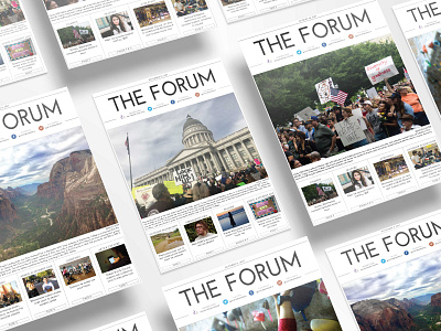 The Forum Newspaper Design graphic design layout design newspaper print design