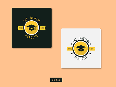 The Ravians Academy Logo Design - Versions.