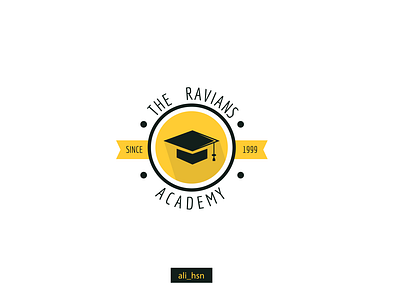 The Ravians Academy Logo Design - Light Background. academic logo branding creative designer design fiverr freelance freelancer freelancewebdesigner graphic design graphics designer illustrator landing page designer mascot logo design remote worker ui user experience designer user interface design ux web design web designer