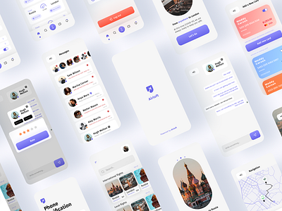 AirLoft — A Flights Booking App Design — Light Mode — UI Kit app design desktop mockup figma fiverr flight booking app freelance graphic ui landing page landing page design light mode mobile app mobile mockup prototype remote ui ui design upwork ux ux design web design