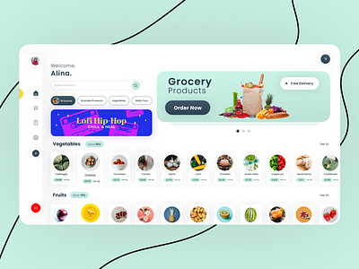 A Food Grocery & Ecommerce Web & Mobile App - UI/UX Design