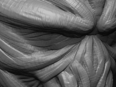 Creature Sketch alien bust clay sculpt sculptris zbrush