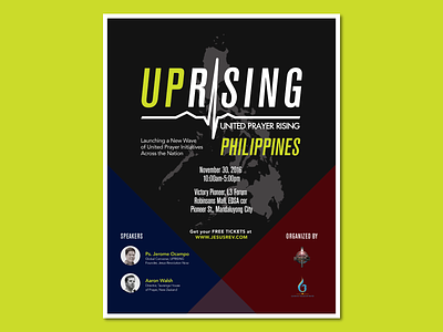 United Prayer Rising Philippines launch poster christian christian design church church event design god poster