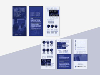 The Rock Church brochure brochure christian church church design design god layout vector