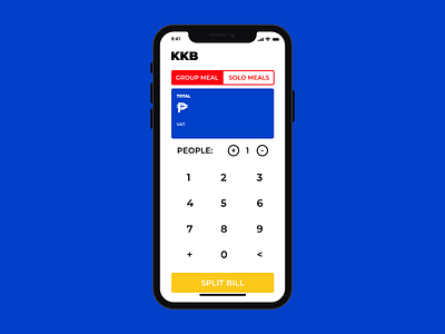 KKB: Split bill calculator concept adobe xd app calculator calculator app filipino interface kkb ui ui design