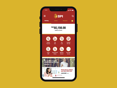 BPI app dashboard redesign adobe xd app bank bpi branding design interface redesign ui