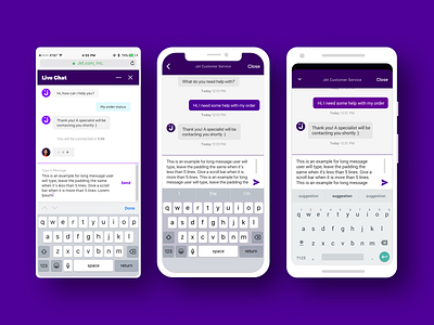 Chatbot – Jet.com android app bot chat chat app chat bot chatbot chatbots cross platform ecommerce ios material design message message app native native app productdesign uxd web