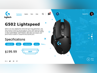 Logitech uiuxdesign logitech webpage