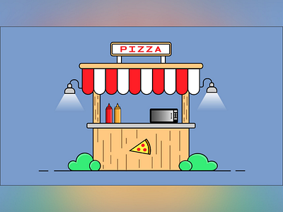 Pizza illustrator vectorart graphic
