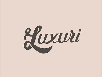 Luxuri - Logo design branding design handlettering logo