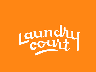Laundry Court branding curls design dry handlettered handlettering illustrator laundry logo logo designer logotype sparkle sparkling typography wash