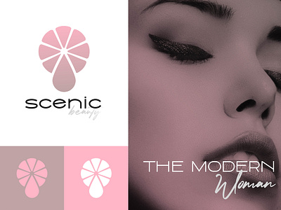 Scenic Beauty beauty cosmetics logo skincare woman women