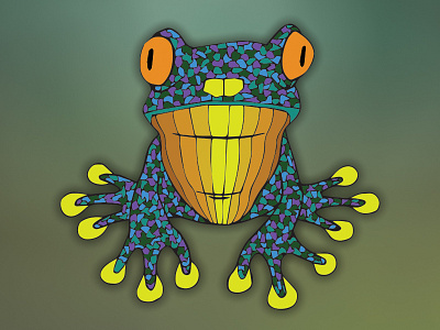 Mandala Frog art artwork design digital painting handmade illustration mandala sketch