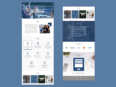 Marketing agency landing page