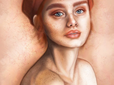 I am Aurora portrait beauty illustration