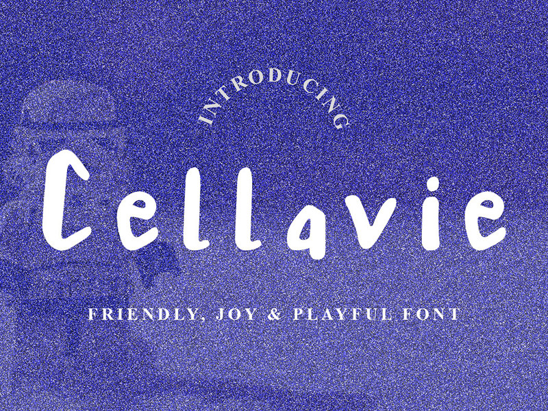 Download Free Cellavie Font By Denny Sutanto On Dribbble PSD Mockup Template