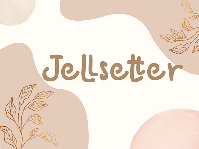 Jellsetter branding cool display font font design graphicdesign handlettering handwritten font jellsetter logo simple unique