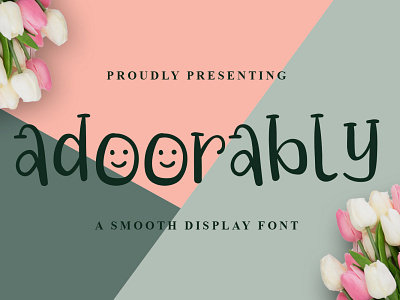 Adoorably Font branding display font font design graphicdesign handlettering handwritten font logo unique