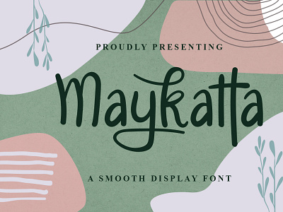 Maykatta Font branding cool display font font design graphicdesign handlettering handwritten font logo unique