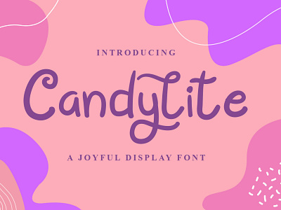 Candylite Font branding cool display font font design graphicdesign handlettering handwritten font logo unique