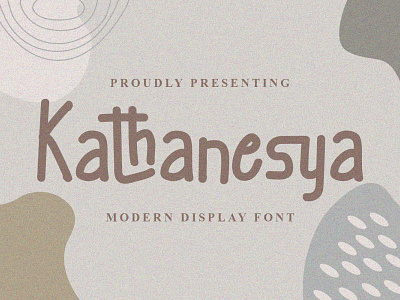 Kathanesya Font branding cool display font font design graphicdesign handlettering handwritten font logo unique