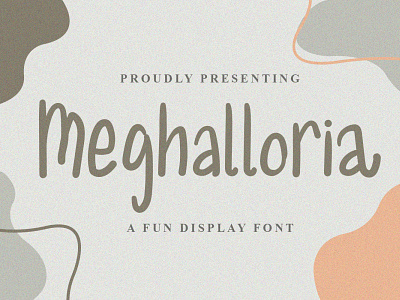 Meghalloria Font branding design display font graphicdesign handlettering handwritten font illustration logo unique