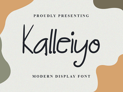 Kalleiyo Font branding design display font graphicdesign handlettering handwritten font illustration logo unique