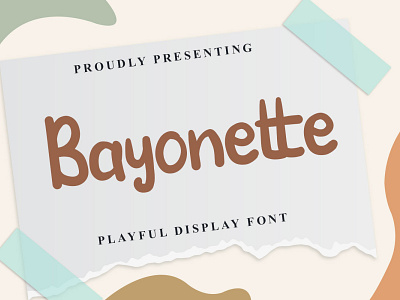 Bayonette Font branding design display font graphicdesign handlettering handwritten font illustration logo unique