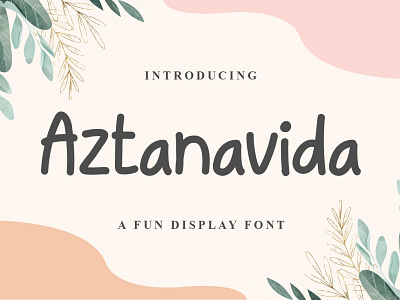 Aztanavida Font branding design display font graphicdesign handlettering handwritten font illustration logo unique