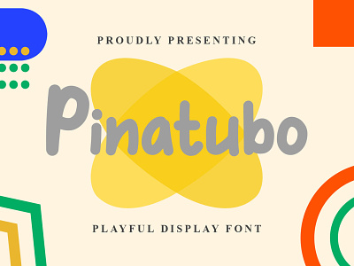 Pinatubo Font branding design display font graphicdesign handlettering handwritten font illustration logo unique
