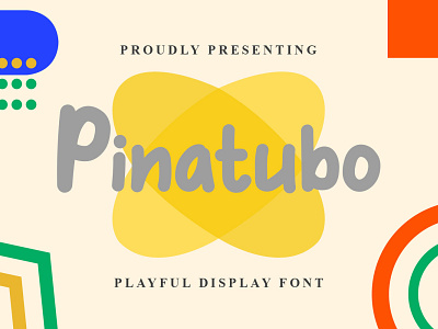 Pinatubo Font branding design display font graphicdesign handlettering handwritten font illustration logo unique