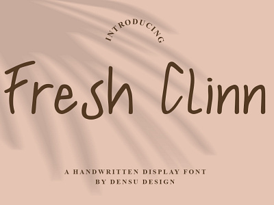 Fresh Clinn Font branding branding design cool designs display display font font fonts graphicdesign handlettering logo minimalist stationery unique