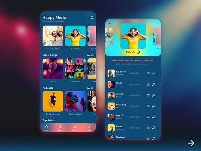 Home Screen Music App app dailyinspiration mobile app music music app product design tech ui ui ux uidesign uidesigner uitrends uiux user experience user interface user interface design userexperiencedesign userinterface ux uxdesigner