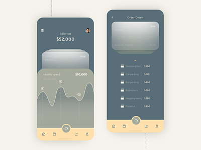 Card Details mobile app UI UX