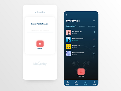 Music Playlist Concept UI UX