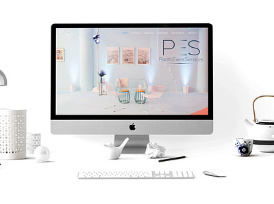 Pacific Event Services Website branding design illustration art logo
