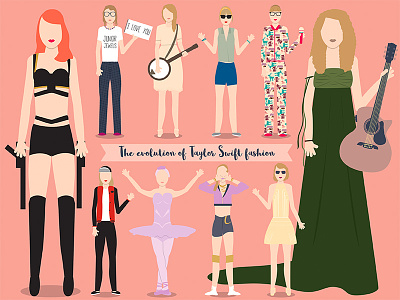 Taylor Made artist fashion illustration music music video paper dolls swift taylor swift