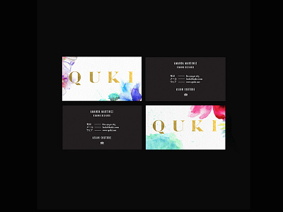 Quki Stationaty asian brand branding couture custommande fashion foil japan logo monogram stationary