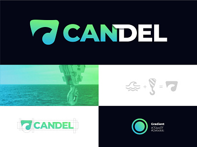 CANDEL brand branding concept construction logo crane design grua logistic logo logodesign logotipo mexico