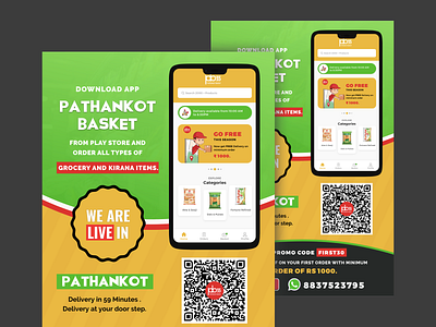 Pathankot Basket Flyer branding design illustration logo ui ux vector web website