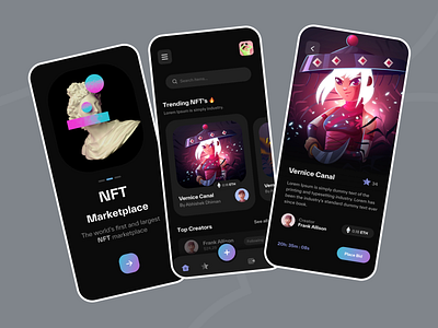 NFT Marketplace Mobile App