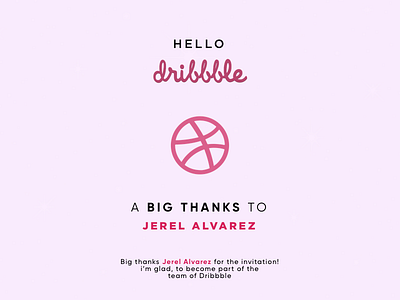 Thanks Dribbble for this awesome opportunity