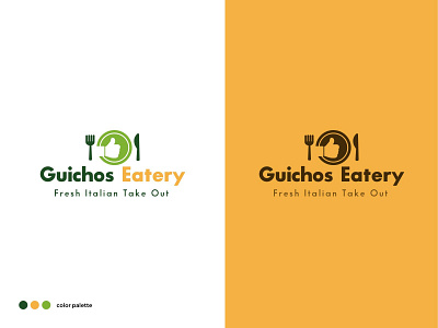 Guichos Eatery Logo Design app design design icon illustration illustrator logo ui ux website