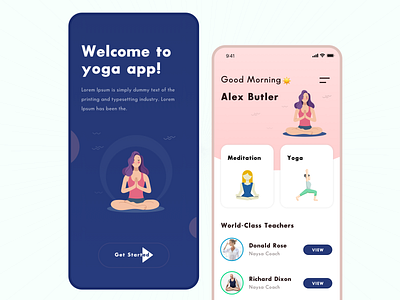 Yoga - Mobile app concept