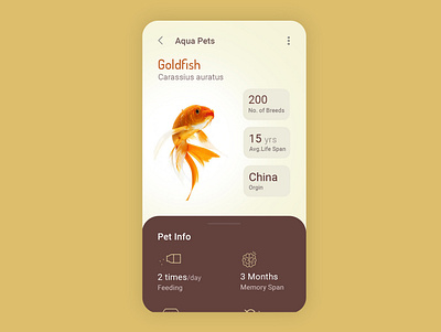 Pet info app concept UI creative mobile app ui ux uxui visual design