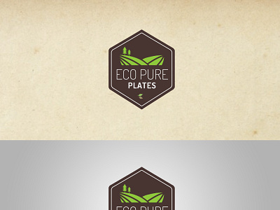 Eco Pure Plates branding creative identity inspiration logodesign natural nature organic