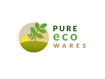 Pure Eco Wares creative design identity inspiration logo natural nature organic visual design