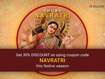 Navarathri Ad design ad design branding clean creative facebook ad festival godess graphicdesign illustration india inspiration visual design